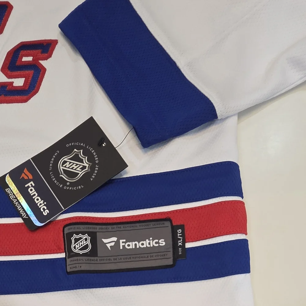 NEW YORK RANGERS NHL Fanatics Men's White Breakaway Hockey Jersey| Size X-Large